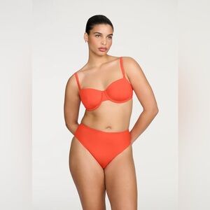 CUUP Swimwear Three Piece Set • 2 Balconette Tops & 1 High-Waist Bottom Size 12